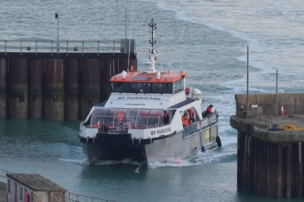 First small boat migrants of 2026 arrive Dover in sub-zero conditions!